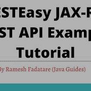 RESTEasy JAX RS REST API Example Tutorial