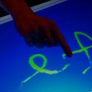 Touchtable With Rear Projection And Microsoft Kinect