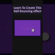 Create A Ball Bouncing Effect With HTML And CSS Css Html Webdevelopment Coding