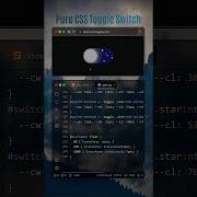Pure CSS Theme Toggle Switch HTML CSS WebDesign