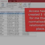 Normalising Data In Access