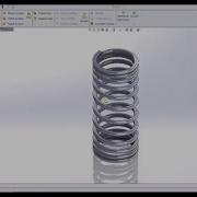 SolidWorks 2014 X64 Tutorial Helical Spring With Variable Pitch Two Wheeler Suspension System