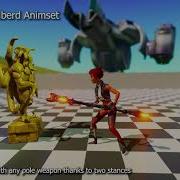Spear And Halberd Animset Cartoon Character Mocap Animations Unity