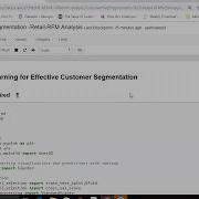 Demo Of Customer Segmentation Using RFM Analysis For Retailers Part 2