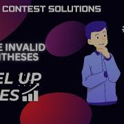 DECODEDSA LEVELUP CONTESTSOL Leetcode Challenge L C301 Remove Invalid Parentheses