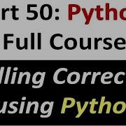 Spelling Correction In Python Code Implementation Python Full Course For Beginners Part 50