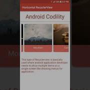 Horizontal RecyclerView Android Kotlin Example
