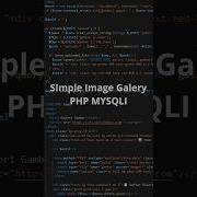 Build A Simple Image Gallery With PHP MySQLi Full Tutorial