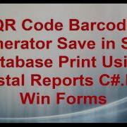 Generator QR Code Save In SQL Database Print Using C NET Win Forms