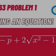 Solving An Equation IMO 1963 P1