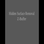 Z Buffer Algorithm