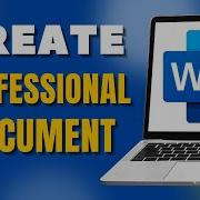 How To Create A Professional Document In Microsoft