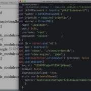 Server Side JavaScript CRUD Auth Orientdb 2 Auth Routes