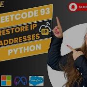 Leetcode 93 Restore IP Addresses Python Faang Coding Codinginterviews