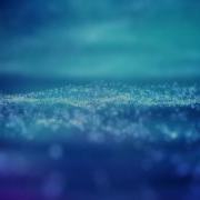 Movement Of Particles On A Blue Background 4k