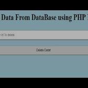 How To Delete Data From Database Using PHP Mysql
