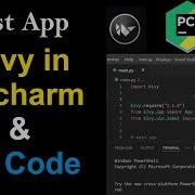 How To Install Kivy In Pycharm And VS Code Kivy First App In Pycharm And VS Code Kivy Python