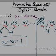 Arithmetic Sequence Explicit Formula