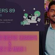 Codechef Starters 89 Solution L Positive Or Negative Subarrays Plus 2 Or Minus 1 Hindi