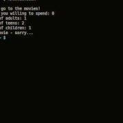 Demo Of Movie Bash Shell Scriopt