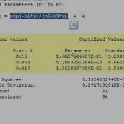 Minitab Nonlinear Regression