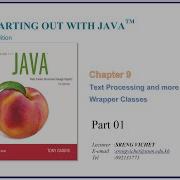 Chapter 09 Text Porcessing And More About Wrapper Classes Part 01
