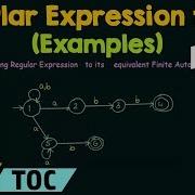 Conversion Of Regular Expression To Finite Automata Examples Part 2