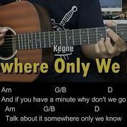 Somewhere Only We Know Keane EASY Guitar Tutorial With Chords Lyrics