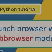 Open Web Browser With Webbrowser Module In Python