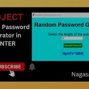 T 48 PROJECT Random Password Generator In Tkinter