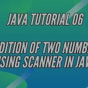 Addition Of Two Numbers Using Scanner In Java