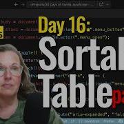 Build A Sortable Table W Vanilla JS No Frameworks Day 16 Part 2