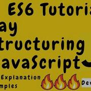 Array Destructuring In JavaScript ECMAScript 6 ES6 In Urdu Hindi