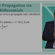 Differentials And Error Analysis Calculus 1 MTH5101 Topic090