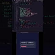 CSS Blob Glassmorphism Design Html Shorts