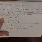 Interpreting Confidence Intervals For The Odds Ratio