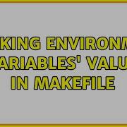 Unix Linux Checking Environment Variables Value In Makefile 2 Solutions