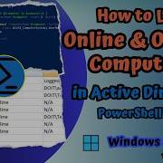 PowerShell Script To Check Computer Status And Usernames In Active Directory Windows Server