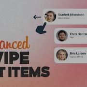 Touch Swipe List Items Using JavaScript