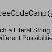 Regular Expressions Match A Literal String With Different Possibilities Free Code Camp