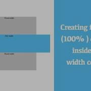 Creating Full Width Container Inside Fixed Width Container