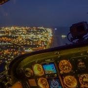 Flying Over Houston At Night Cessna 172