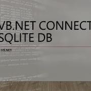 VB Net Connect Sqlite Database Sample