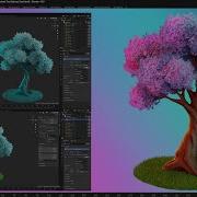 Stylized Trees Made Easy Blender Substance Painter Workflow