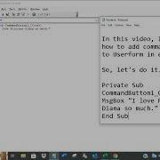 Add Command Button To UserForm In Excel VBA