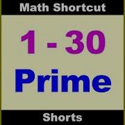 1 To 30 Prime Numbers Trick