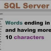 How To Display String End With And Count A String In SQL Server