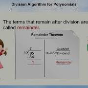 Division Algorithm For Polynomials Part 1 3 English Class 10