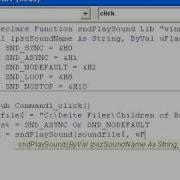 Visual Basic 6 0 Adding Sound To Your Buttons And Stuff