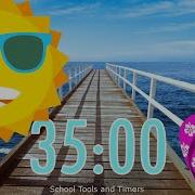 35 Minute Timer With Relaxing Ocean Sounds And Alarm